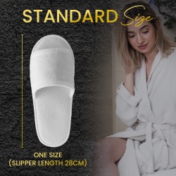 Egyptian Cotton Open Toe Luxury Towelling Slipper